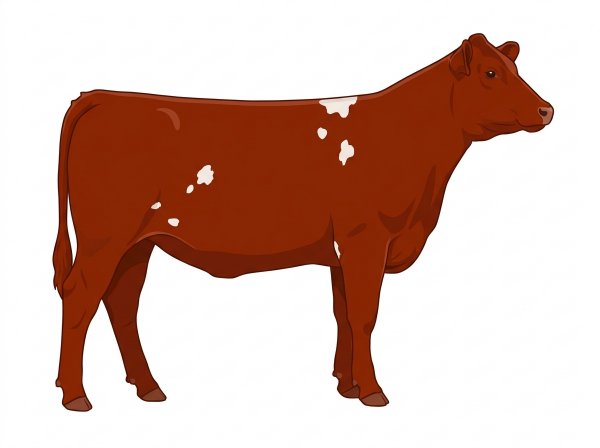 Red with a few white spots MaineTainer Heifer