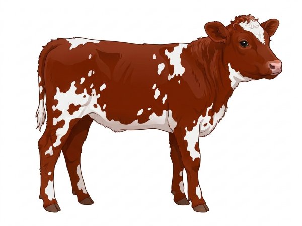Red with white spots MaineTainer Bull