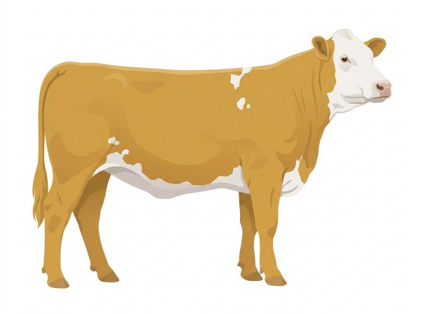 Gold with a full white face, white brisket and underline and a few white spots Purebred Simmental Heifer