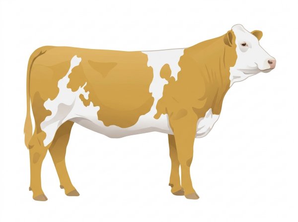 Gold with a full white face, white brisket and underline and white in large patches Purebred Simmental Heifer