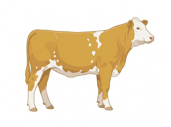 Gold with a white face and white spots Purebred Simmental Heifer