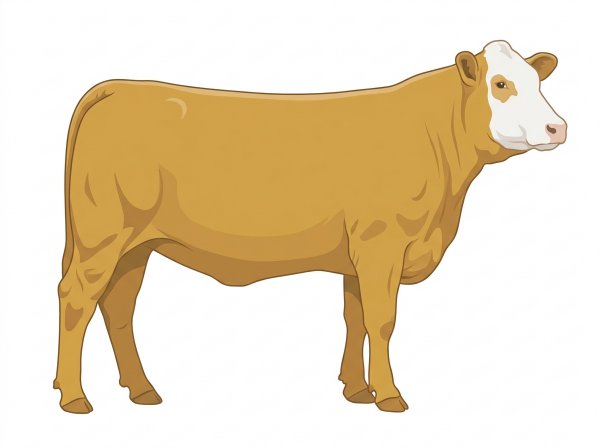 Gold with a white face Purebred Simmental Heifer