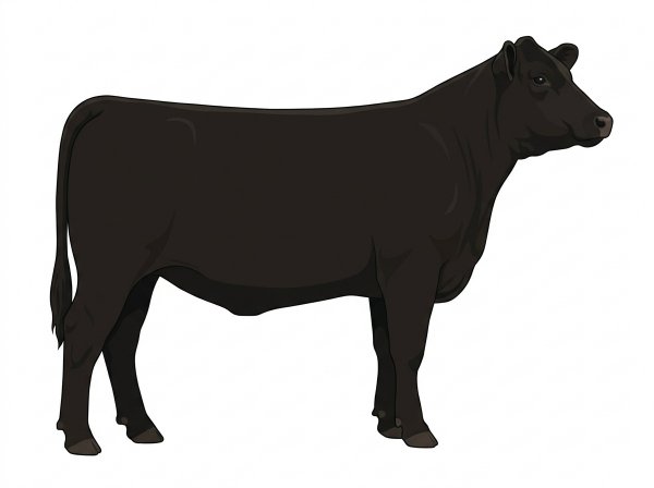 Black Red Angus Cross Heifer