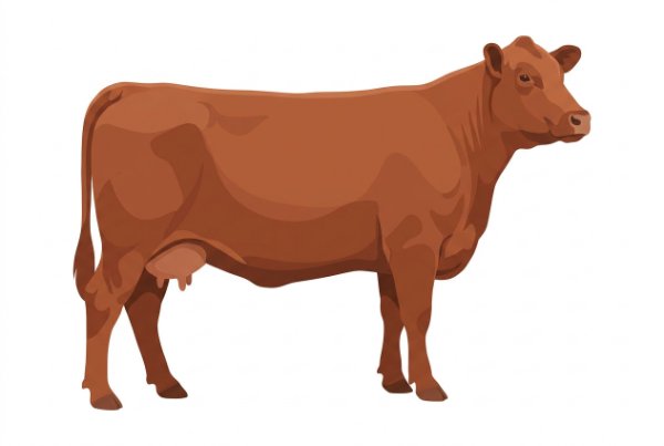 Red Red Angus Cow