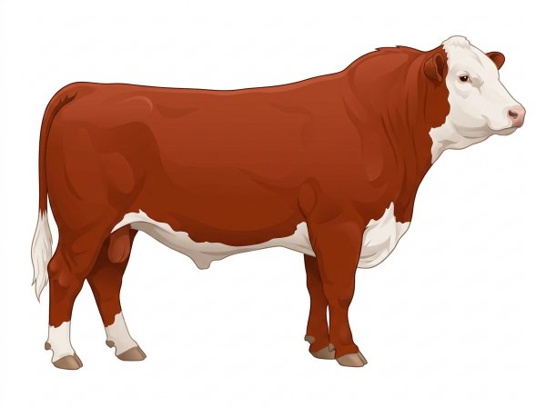 Red Red Angus x Hereford Cross Bull