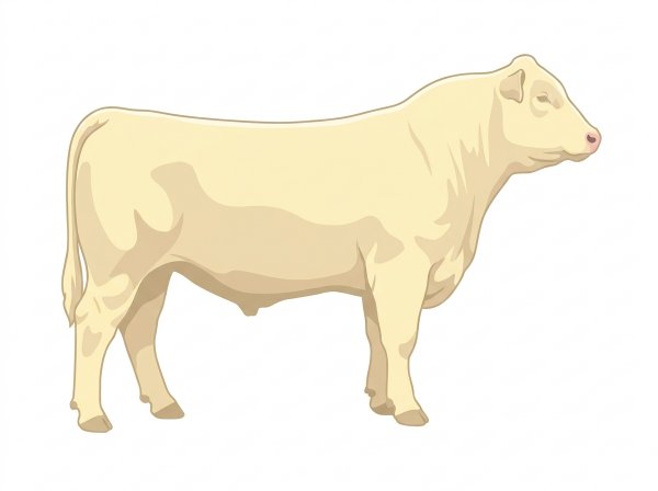 Cream Shorthorn Cross Steer