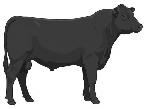 Black Shorthorn Plus Bull