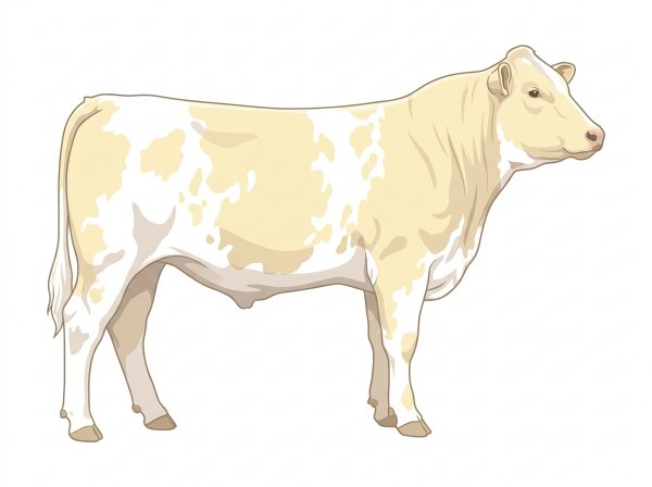 Cream roan Shorthorn Plus Steer