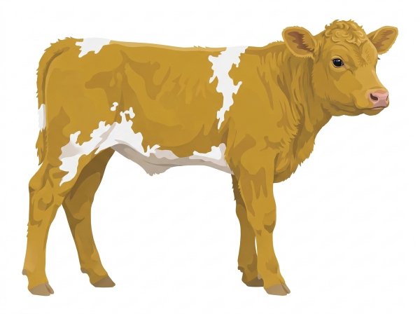 Gold with white spots Shorthorn Plus Steer