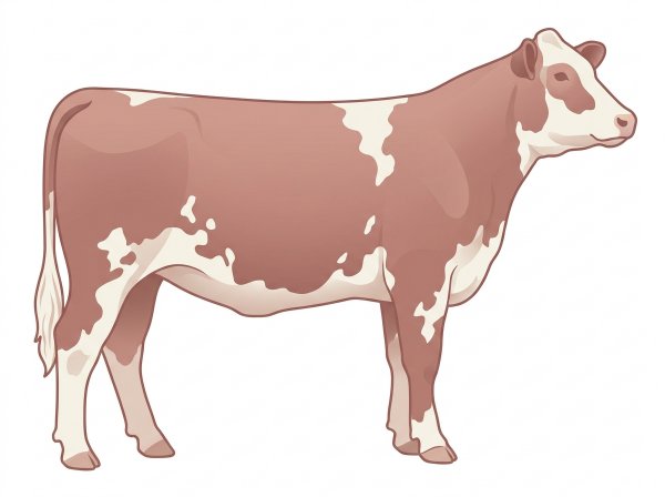 Heavy red roan with white spots Shorthorn Plus Heifer
