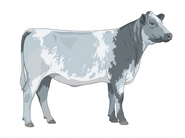 Light blue roan Shorthorn Plus Heifer