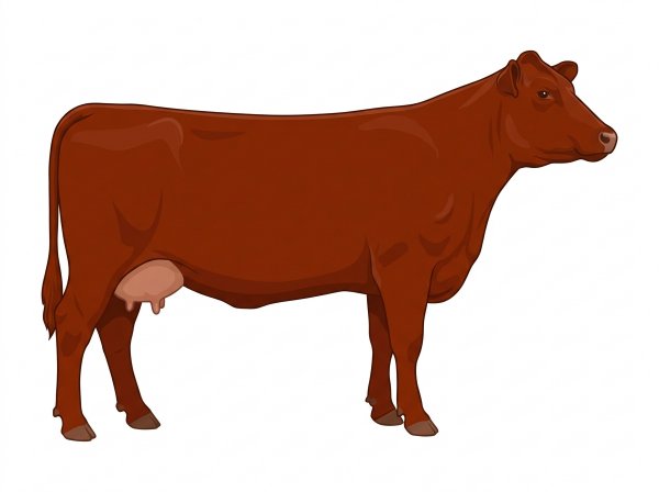 Red Shorthorn Plus Cow