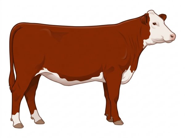 Red with a white face Shorthorn Plus Heifer