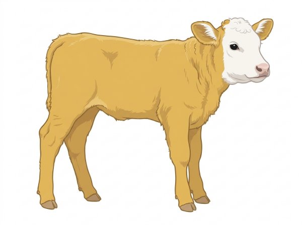 Gold with a white face SimAngus Bull