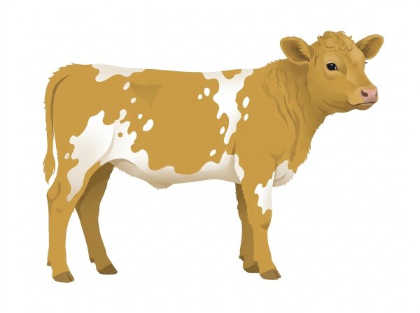 Gold with white spots SimAngus Heifer