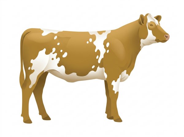 Gold with white spots SimAngus Heifer