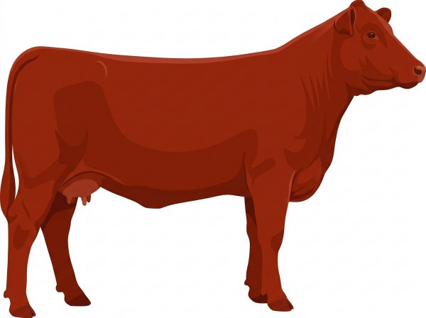 Red SimAngus Cow