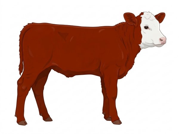 Red with a white face SimAngus Bull