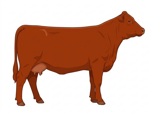 Red Simmental Cross Cow