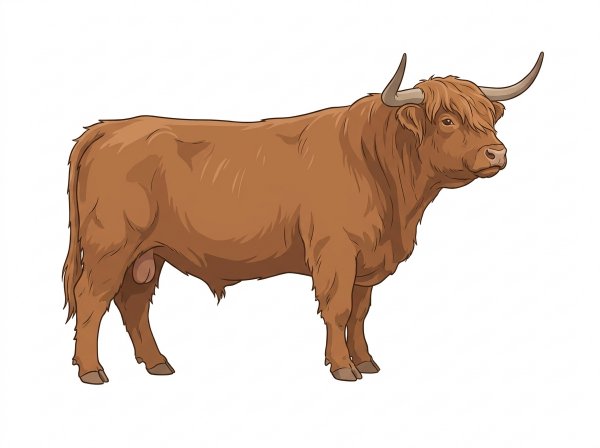 One Highlander Bull