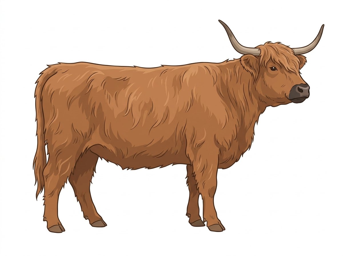 One Highlander Heifer