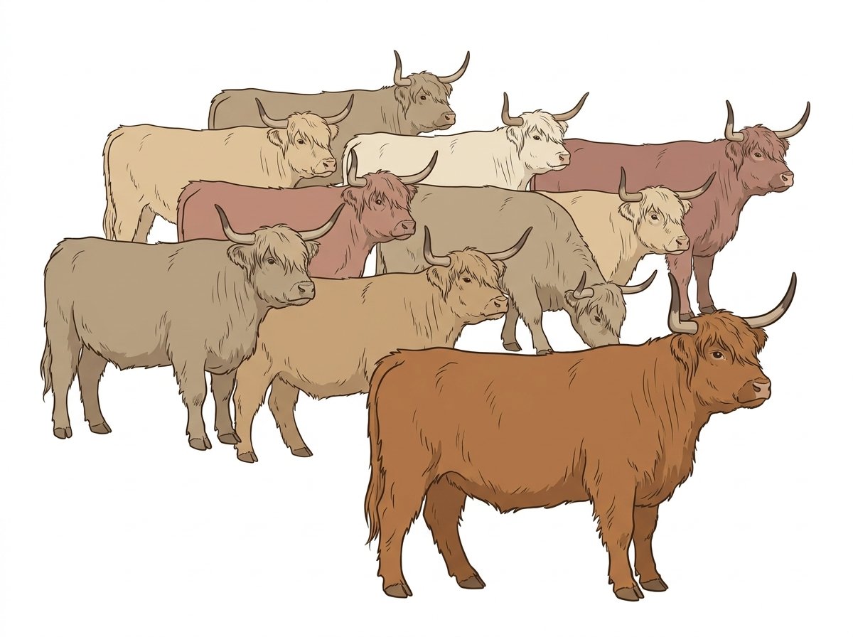 Ten Highlander Heifers
