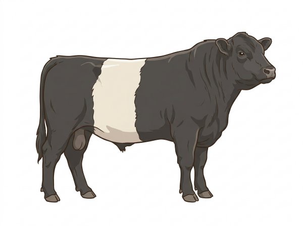 One Belted Galloway Bull