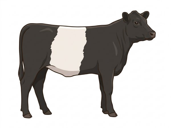 One Belted Galloway Heifer