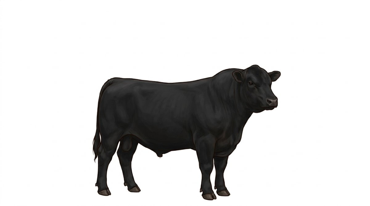 One Angus Bull