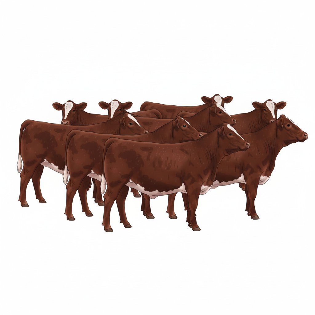 Ten Shorthorn Heifers