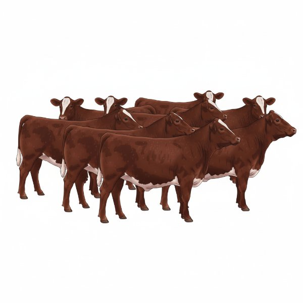 Ten Shorthorn Heifers